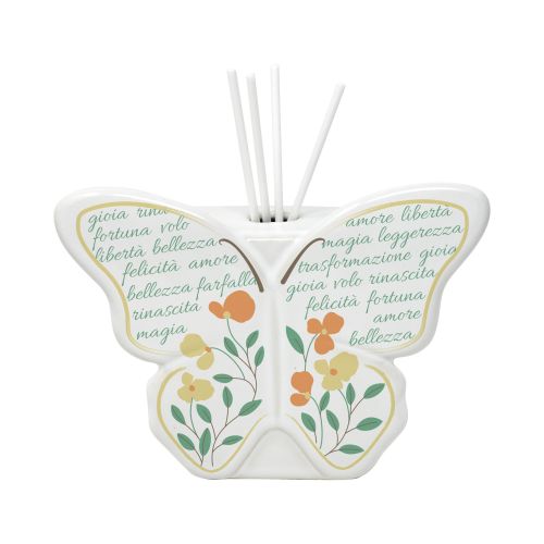 Profumatore in kergres forma farfalla con parole