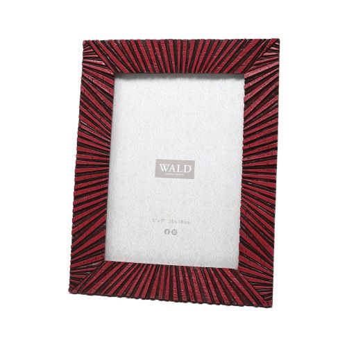 Portafoto resina rettangolare rosso bordeaux grande