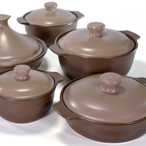 Tegame naturale Ø cm 28 in terrasana marrone