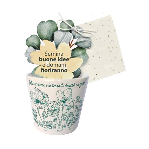 Cache pot fiori con carta piantabile - 2 pz.