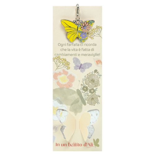 Segnalibro con charm "meraviglie" con carta piantabile all'interno