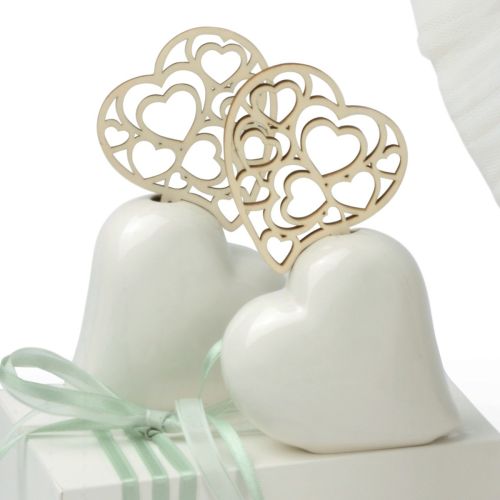 Profumatore cuore con diffusore cuore legno - 2 pz.