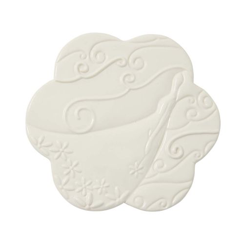 Sottopentola bomboniera donna bianco - 3 pz.