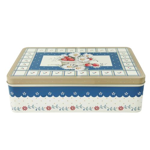 Scatola di latta rettangolare