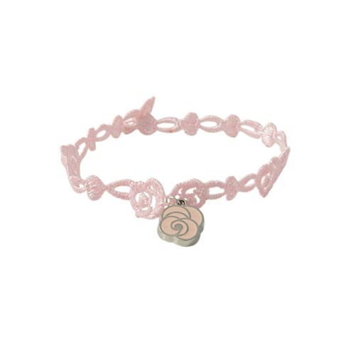 Braccialetto in macramÈ rosa