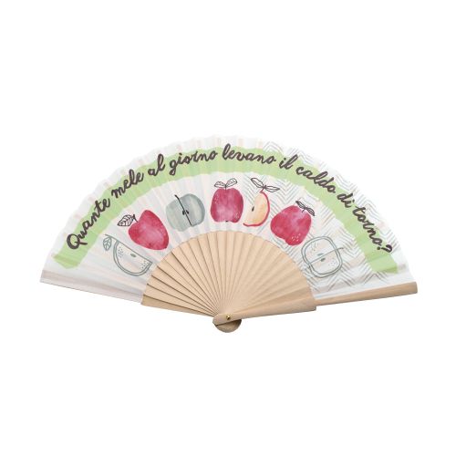 Ventaglio in legno decoro mele