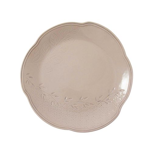 Piatto piano tortora - 6 pz.