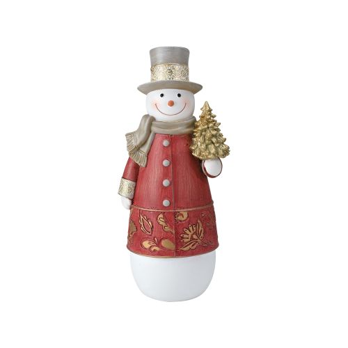 Pupazzo di neve dec. rosso e verde