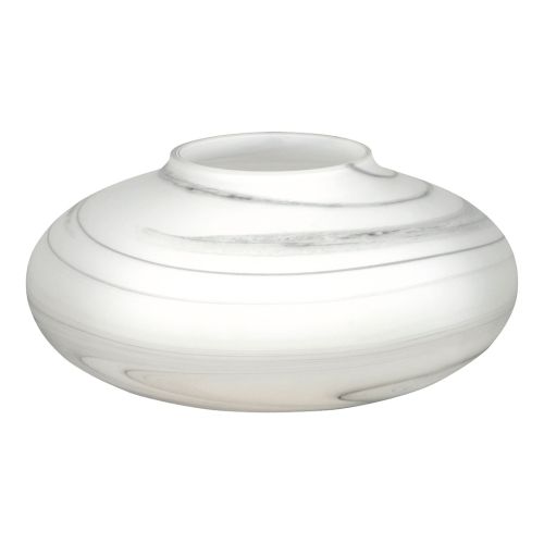 Vaso rotondo colore bianco e nero matt