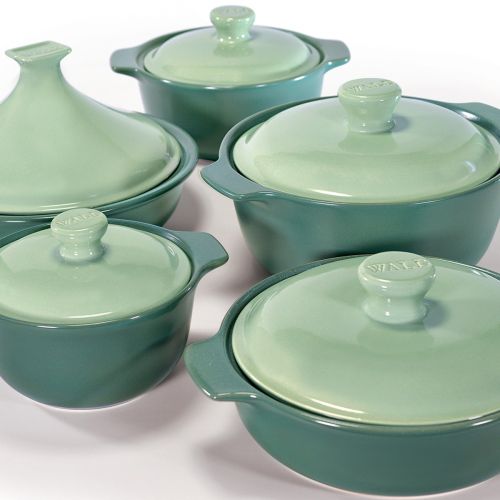 Pentola naturale colore verde in terra sana wald