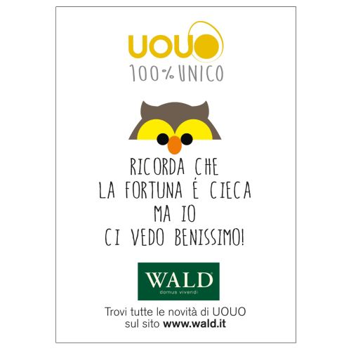 Uovo decorativo gufo - 2 pz.