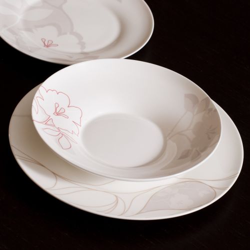 Piatto piano fiore anthea - 6 pz.