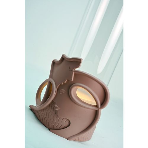 Lampada, vaso sentimento colore mocha mousse