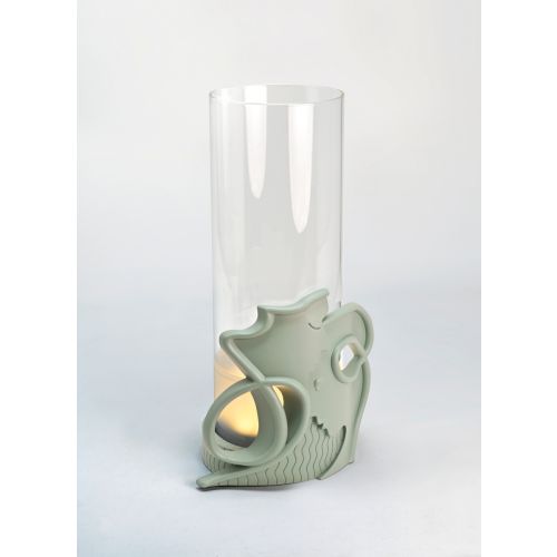 Lampada, vaso sentimento colore verde pastello