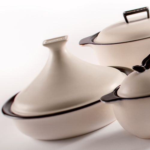 Tajine con coperchio colore bianco