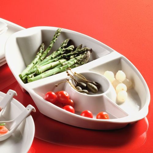 Piatto aperitivo a scomparti