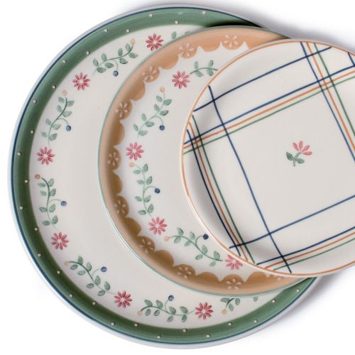 Piatto frutta marrone - 6 pz.