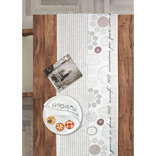 Runner 100% cotone decoro minimal