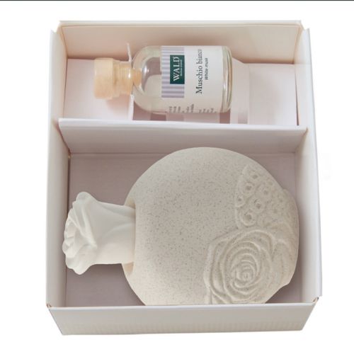 Rosa colore grigio perla, effetto lucido - 2 pz.