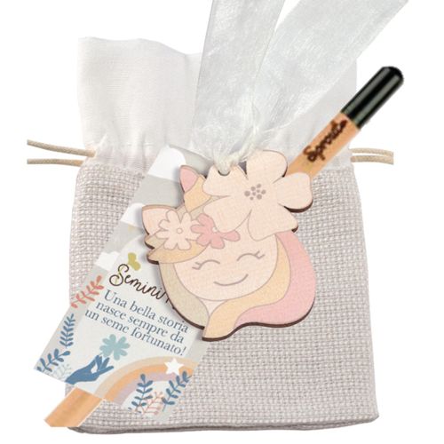 Decorazione unicorno con matita piantabile