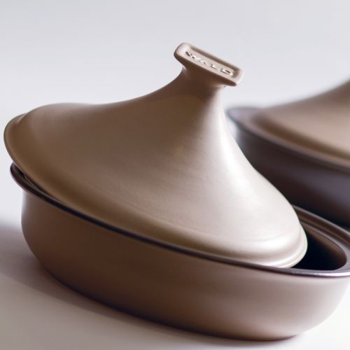 Tajine cm 26.5x18.5 con coperchio col tortora