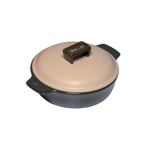 Tegame monoporzione con coperchio colore nero