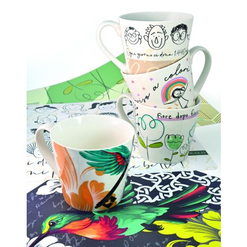 Set 4 pezzi tovaglietta americana decoro " natural"